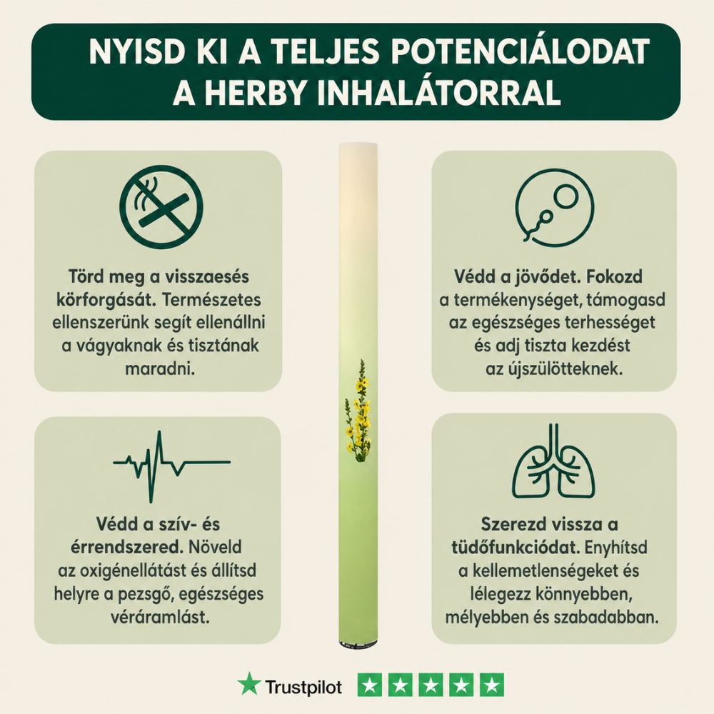 Herby™ - Gyógynövényes Tüdőtisztító Inhalátor